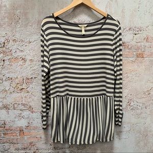 Matilda Jane Black and Cream Striped Blouse